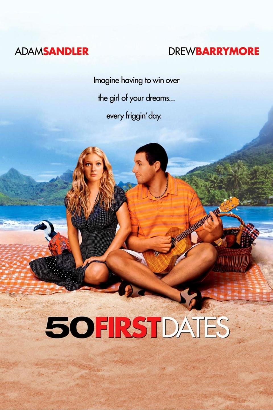 <b>“¿Me podrías dar un último primer beso?”</b>. En Como si fuera la primera vez (50 First Dates, 2004), Drew Barrymore encarna a una mujer que, debido a un accidente, no tiene memoria a corto plazo. Su pretendiente, en la piel de Adam Sandler, hará todo lo posible por conquistarla cada día de su vida. ¿Estás buscando una película romántica con final feliz? Esta es tu mejor elección.