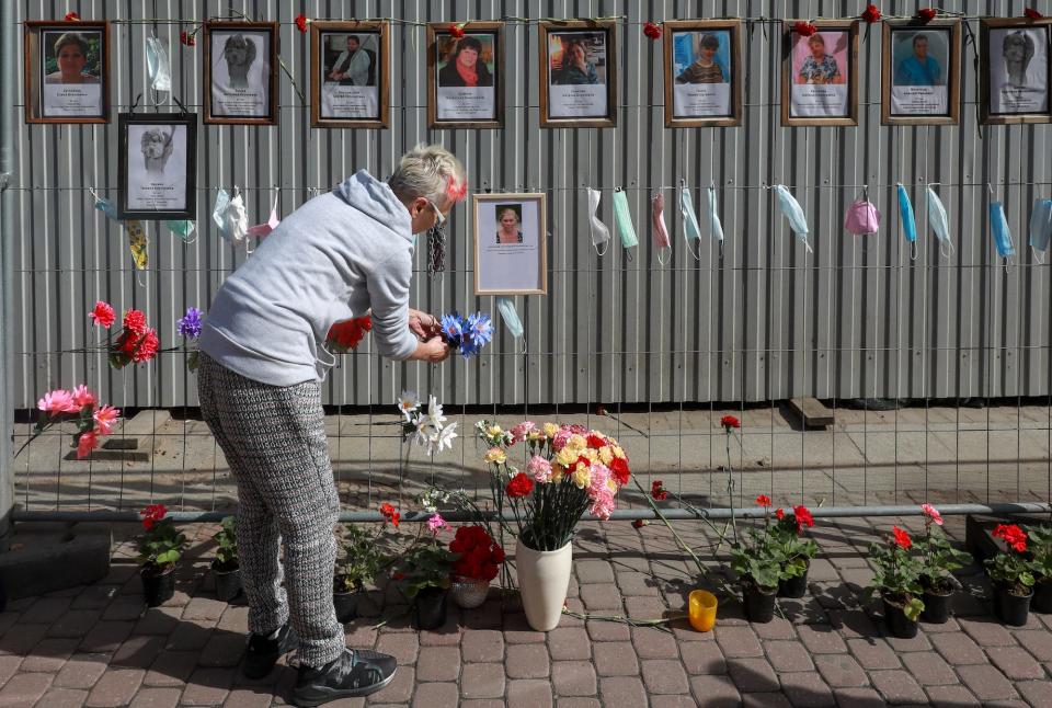 russisan doctor coronavirus memorial wall