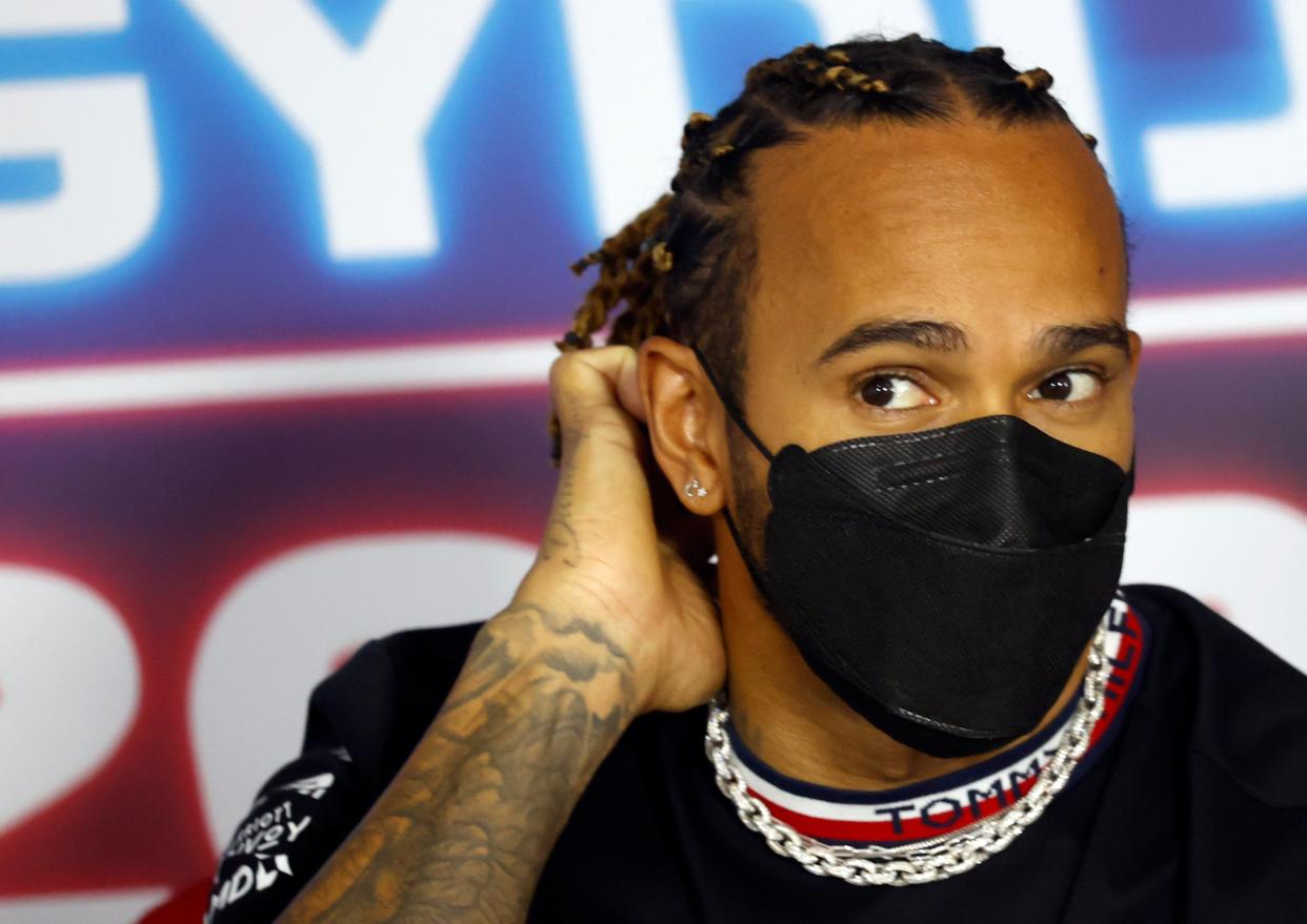 Lewis Hamilton believes he may be suffering from long Covid (Florion Goga/AP) (AP)