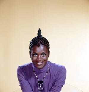 Actress Cicely Tyson poses for a portrait wearing a cornrow hairstyle in circa 1973