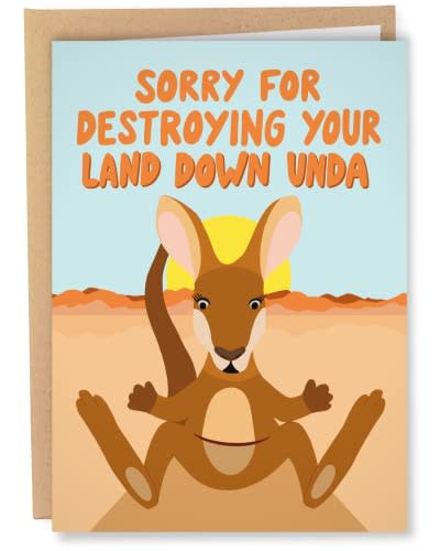 Sleazy Greetings Funny Mothers Day Card From Daughter Son | Cute Happy Birthday Card For Mom | Adult Dirty Humorous Mother’s Day Appreciation Card | Australia Kangaroo Card