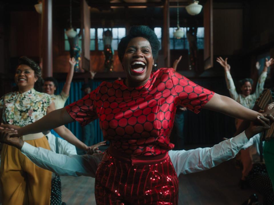 Taraji P. Henson, Fantasia Barrino, and Danielle Brooks in "The Color Purple."