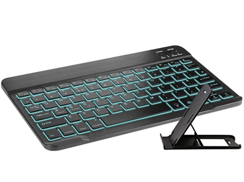 Portable Ultra-Slim 7 Colors Backlit Wireless Bluetooth Keyboard