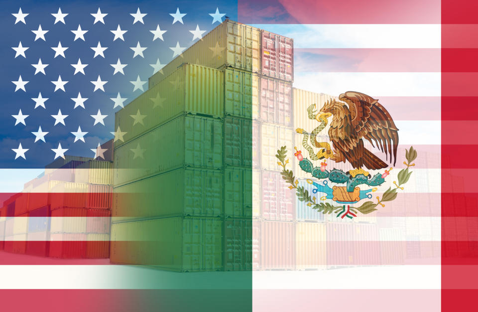 Esta es la primera vez en dos décadas que la cifra de importaciones de bienes y servicios desde México supera a la de China. (Getty)