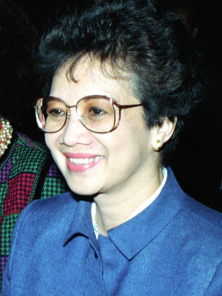 ▲菲律賓首位女總統柯拉蓉。（圖／維基百科／Airman Gerald B. Johnson）