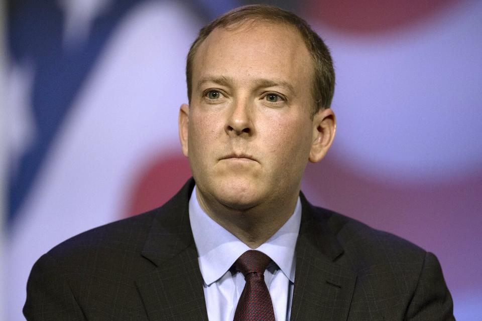 Representative Lee Zeldin, a Republican from New York, listens during the Republican Jewish Coalition (RJC) Annual Leadership Meeting in Las Vegas, Nevada, U.S., on Saturday, Nov. 6, 2021.