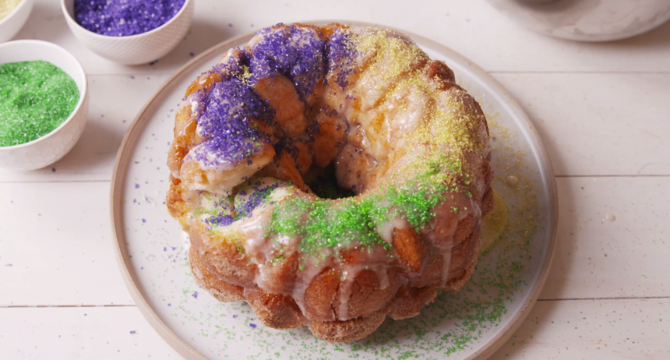 King Cake Pull-Apart Bread