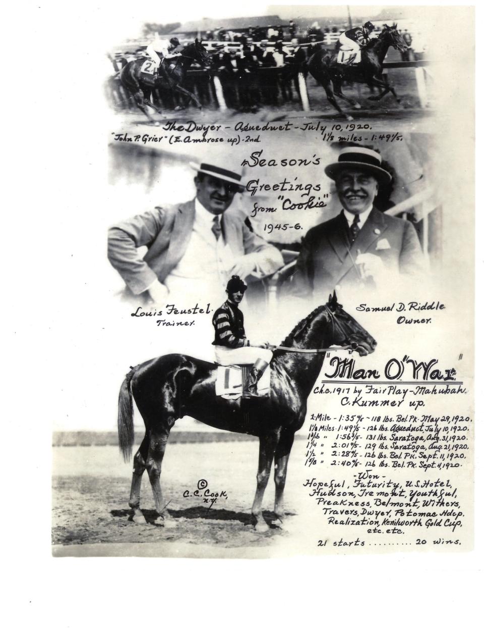 Man O' War and Maryland: One of horse racing's all-time greats is tied ...