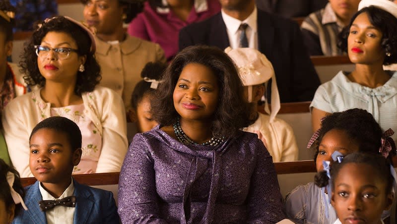 From left, Taraji P. Henson, Octavia Spencer and Janelle Monáe star in "Hidden Figures."