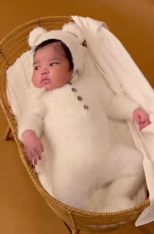 <p>Ciara/Instagram</p> Ciara and Russell Wilson's newborn baby Amora