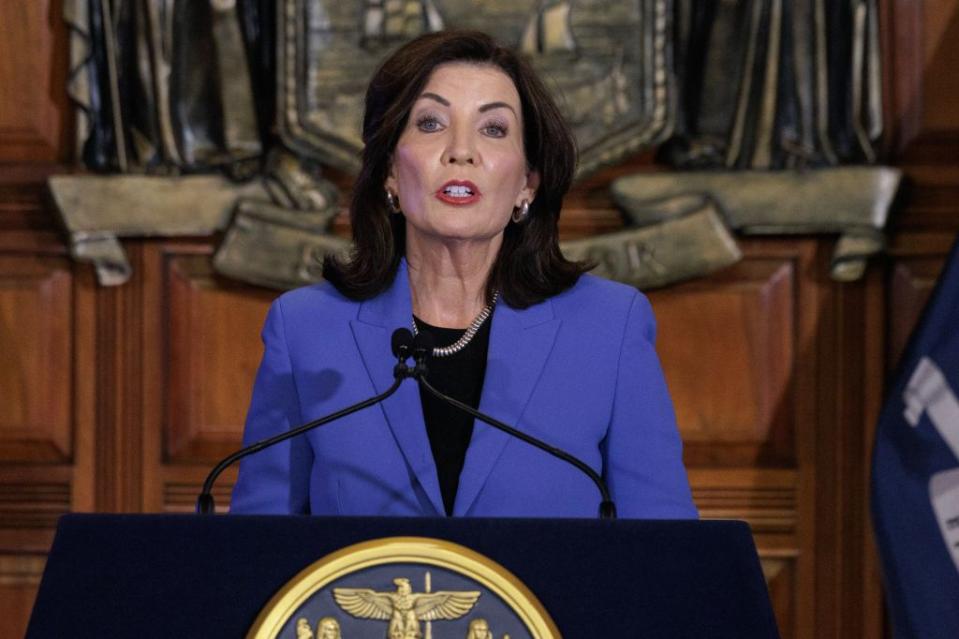 Gov. Kathy Hochul won support from state lawmakers to create a new group to replace the Waterfront Commission of New York Harbor. Mike Groll/Office of Governor Kathy Hochul