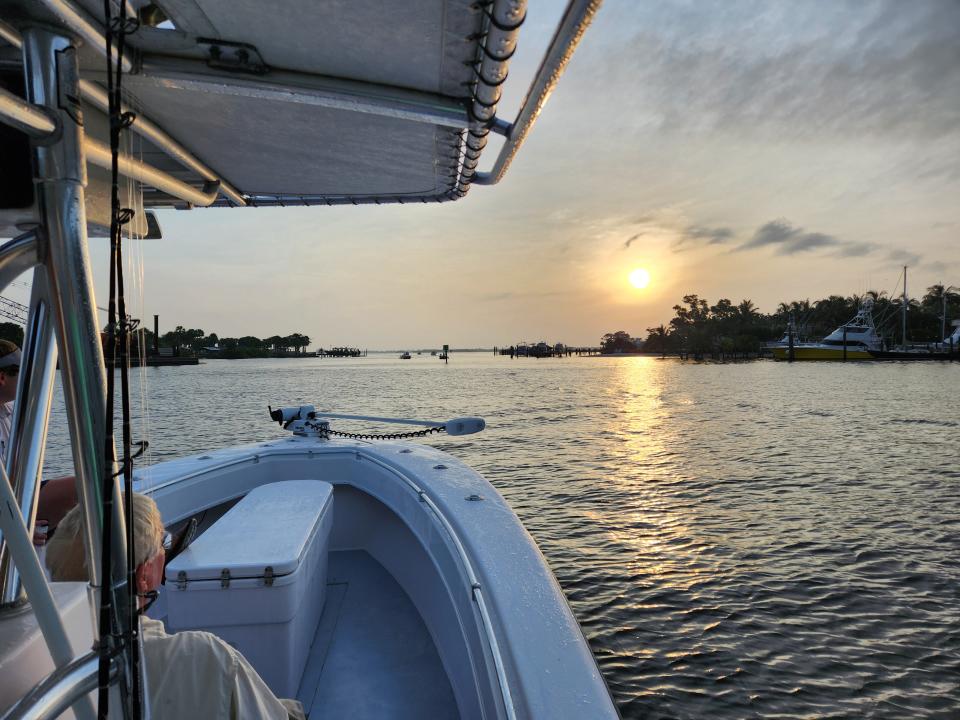 The day begins in the Manatee Pocket June 17, 2023 aboard Off the Chain charters of Stuart.
