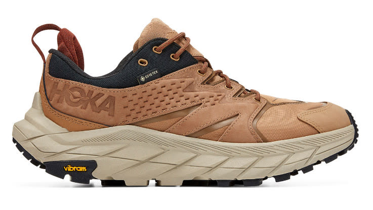 Hoka Anacapa Low Gore-Tex Walking Shoe in tan