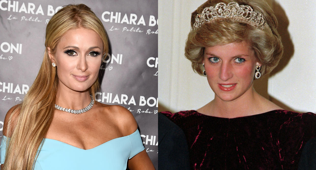 Paris Hilton (left), Princess Diana (Photo: Getty Images/AP Images)