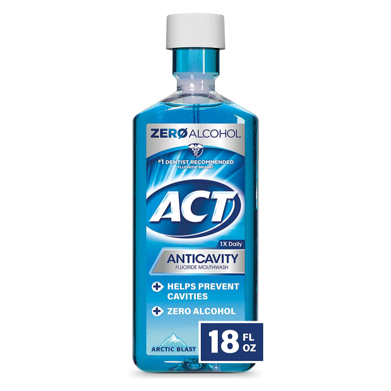ACT Zero Alcohol Anticavity Fluoride Mouthwash; best fluoride mouthwash