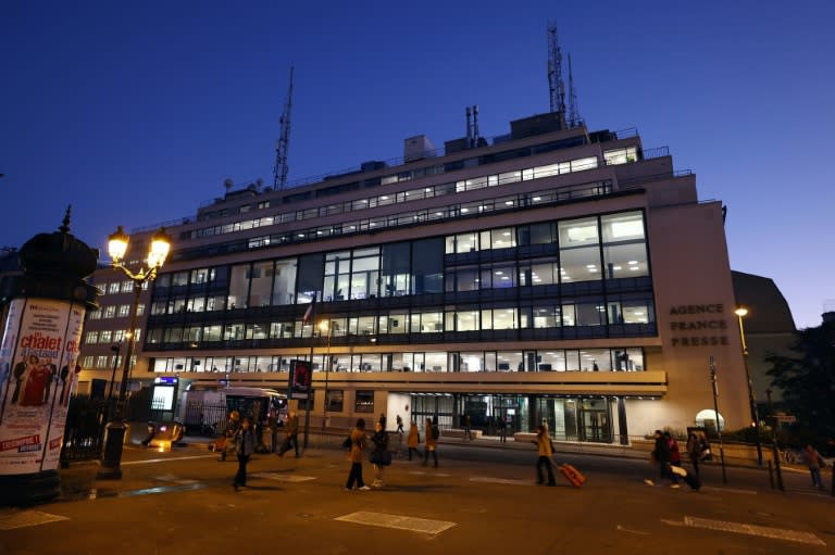 La sede de la Agence France Presse, en París, en una imagen del 9 de noviembre de 2022 (Thomas Samson)