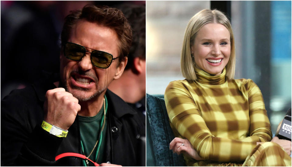 1. Robert Downey Jr. y Kristen Bell