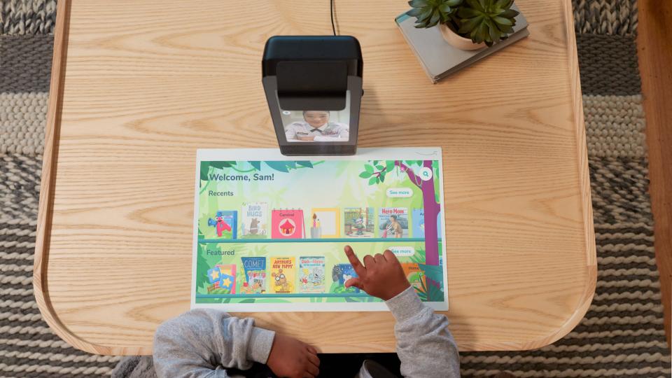 The Amazon Glow combines video calling with a projector that creates a tablet-like play space.