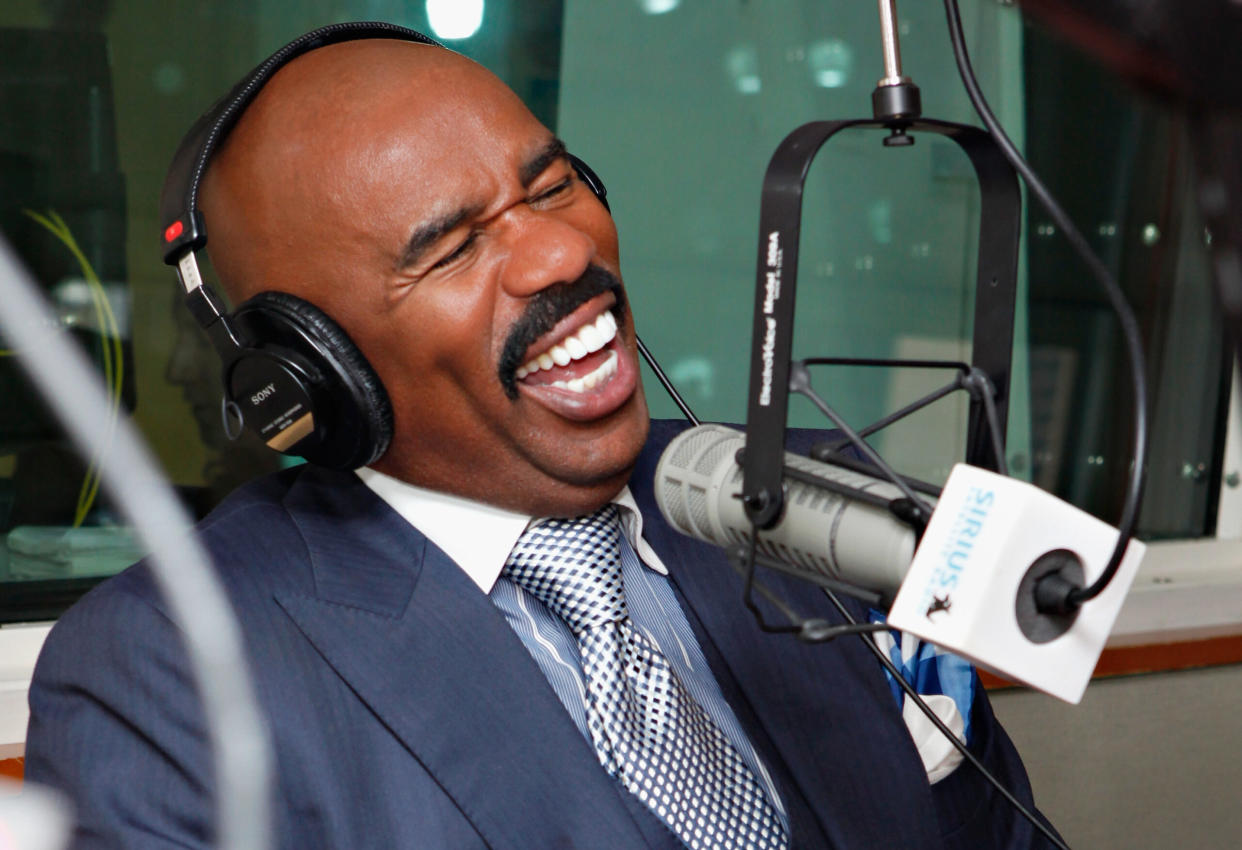 Greatest Comedians of All Time pictured: Steve Harvey | (Photo by Cindy Ord/Getty Images)