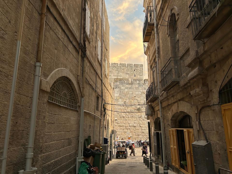 A road inside Jerusalem’s old city.