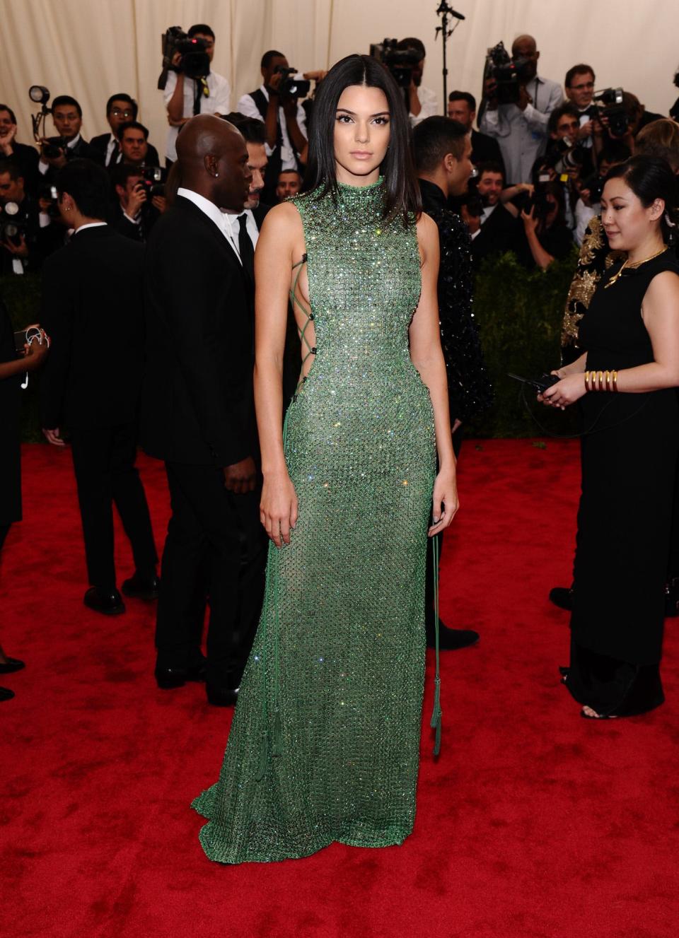 Kendall Jenner attends the Met Gala in New York City on May 4, 2015.