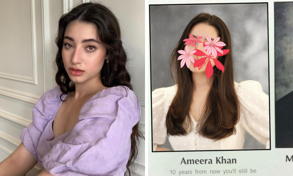 <p>辣妹網紅兼模特兒 Ameera Khan 五官深邃、有著豐唇和帶著厭世感的雙眼，有如歐美版的小松菜奈。（圖／翻攝自IG）</p>
