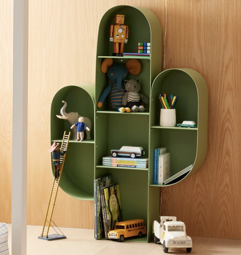 <p><a href="https://go.redirectingat.com?id=74968X1596630&url=https%3A%2F%2Fwww.westelm.com%2Fproducts%2Fcactus-bookcase-h9022%2F&sref=https%3A%2F%2Fwww.redbookmag.com%2Fhome%2Fdecor%2Fg60569639%2Fstrange-book-storage%2F" rel="nofollow noopener" target="_blank" data-ylk="slk:Shop Now;elm:context_link;itc:0;sec:content-canvas" class="link ">Shop Now</a></p><p>Cactus Bookcase</p><p>West Elm</p><p>$399.00</p><span class="copyright">West Elm</span>