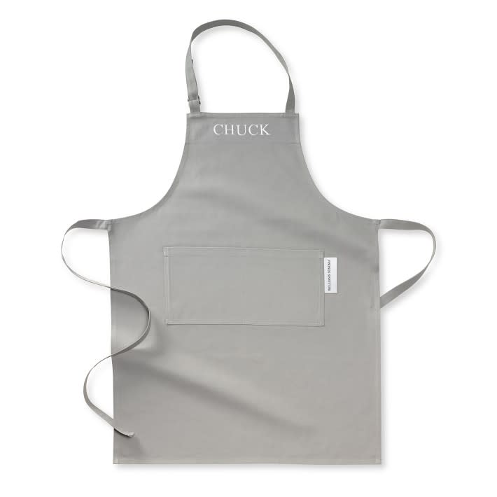 <p><a href="https://go.redirectingat.com?id=74968X1596630&url=https%3A%2F%2Fwww.williams-sonoma.com%2Fproducts%2Fpersonalized-adult-apron&sref=https%3A%2F%2Fwww.esquire.com%2Flifestyle%2Fg29352868%2Fpersonalized-gifts-for-men%2F" rel="nofollow noopener" target="_blank" data-ylk="slk:Shop Now;elm:context_link;itc:0;sec:content-canvas" class="link ">Shop Now</a></p><p>Classic Personalized Apron</p><p>williams-sonoma.com</p><p>$24.95</p>