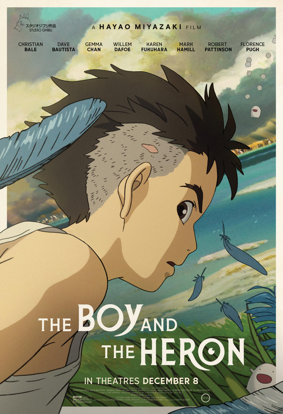 《蒼鷺與少年》北美版海報。（圖／翻攝自官方推特）