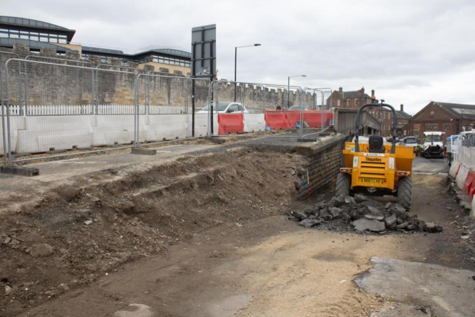 York Press: The site at Queen Street where archaeologists have been at work