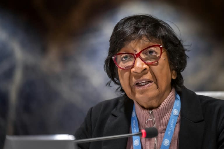 Navi Pillay is a former UN human rights chief (Fabrice COFFRINI)