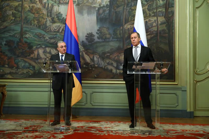 Russian Foreign Minister Sergei Lavrov meets Armenian counterpart Zohrab Mnatsakanyan in Moscow