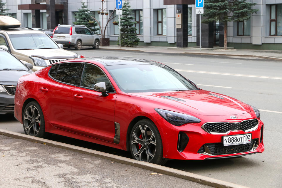 Une Kia Stinger en 2019 (Crédits : Getty Images).