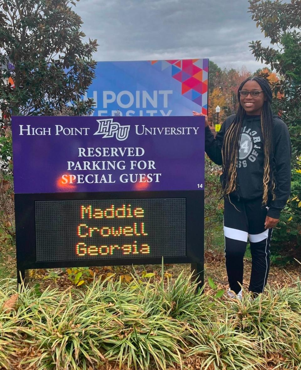 PHOTO: Madison Crowell is planning to attend High Point University in High Point, North Carolina in the fall of 2024. (Courtesy of Madison Crowell)