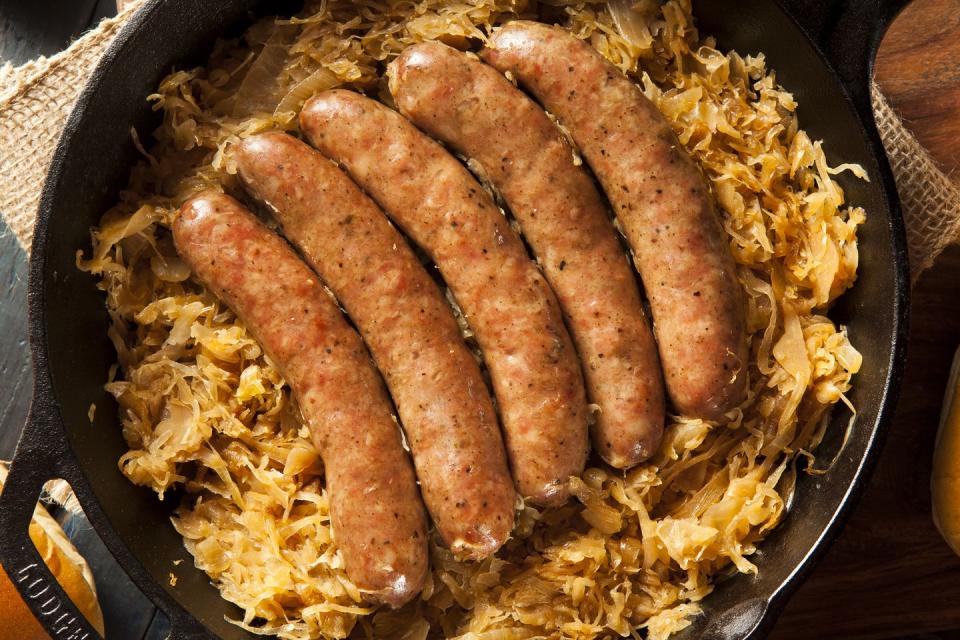 Beer Brats and Kraut