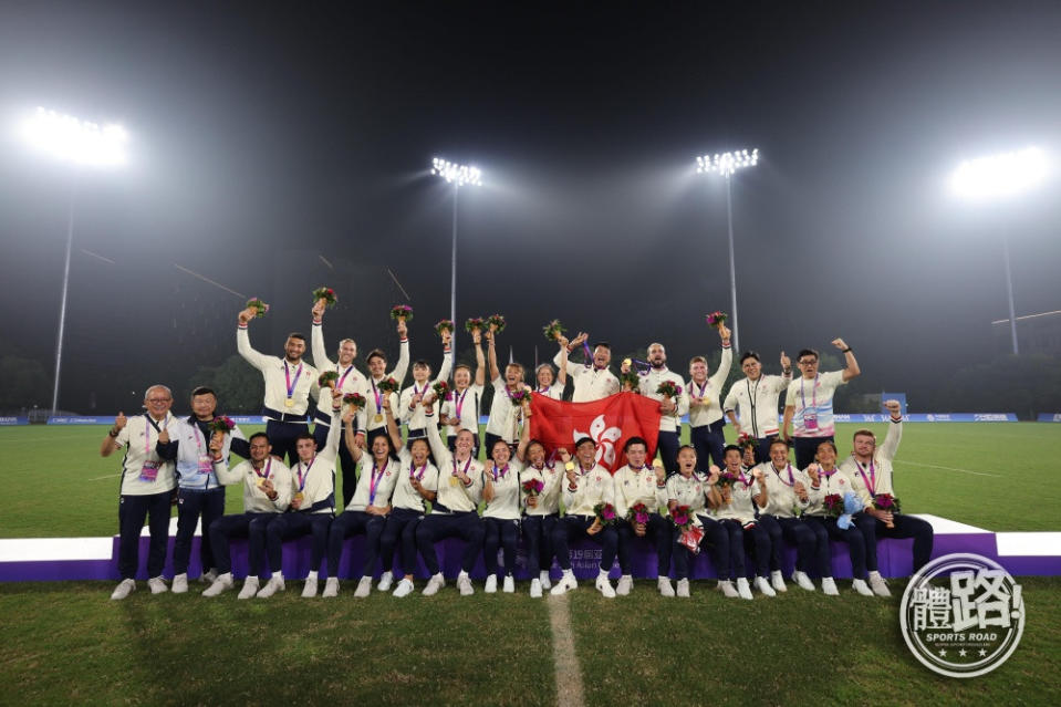 香港男、女子七人欖球隊在杭州亞運分別披金戴銅。（圖：體路資料庫）