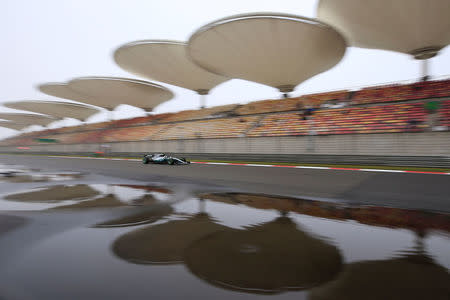 Formula One - F1 - Chinese Grand Prix - Shanghai, China - 7/4/17 - Mercedes Formula One driver Valtteri Bottas of Finland drives during the first practice session at the Shanghai International Circuit. REUTERS/Aly Song