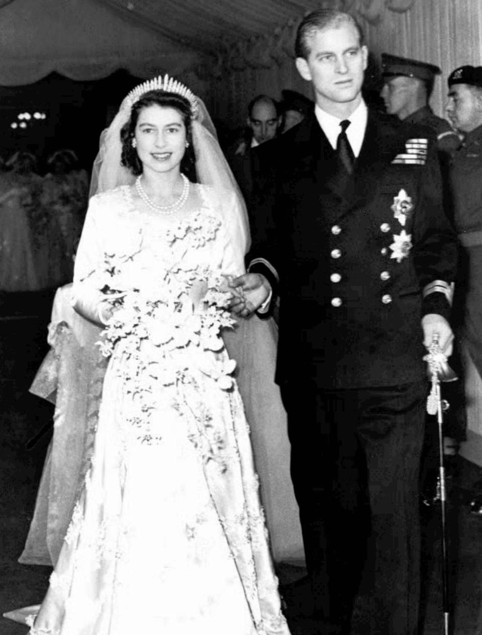 The Greek prince became Prince Philip Duke of Edinburgh, on his wedding day, created so by Elizabeth's father, King George VI.