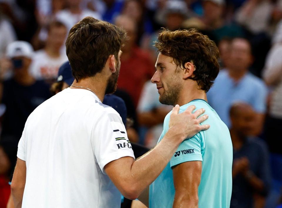 Norrie notched his first career win against former US Open and French Open runner-up Ruud (REUTERS)