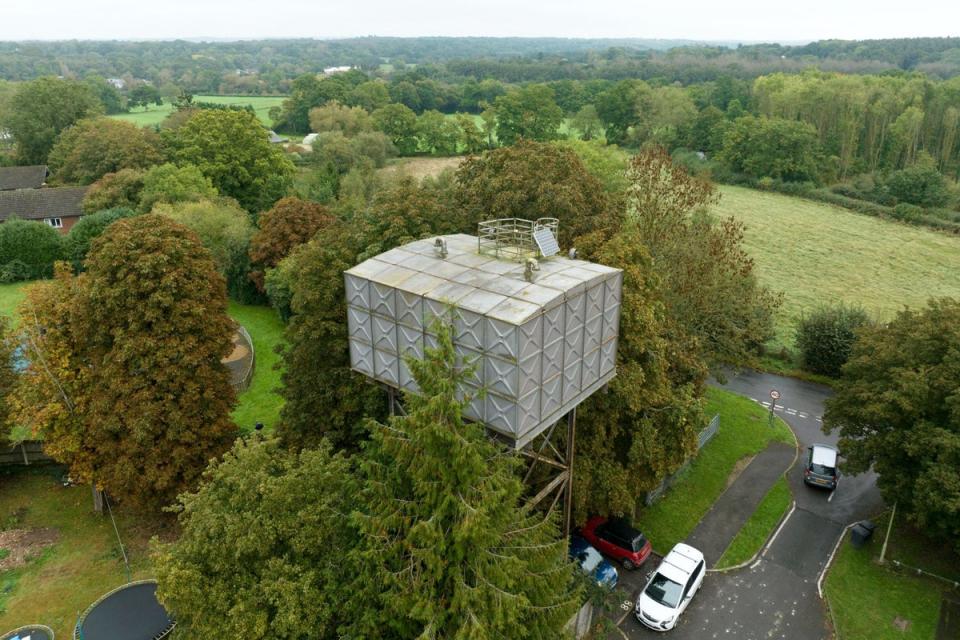 There is a permit to build a roof terrace on this water tower (Savills)