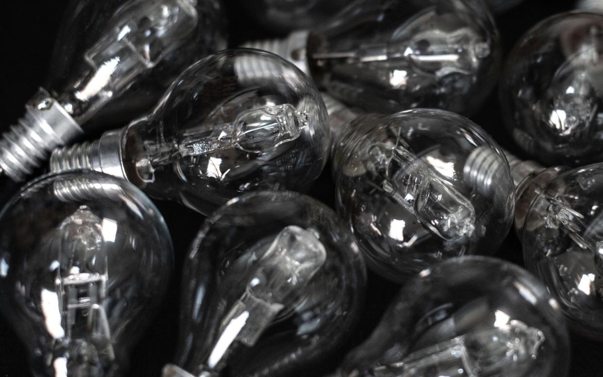 Halogen lightbulbs. - Nick Ansell/PA Wire