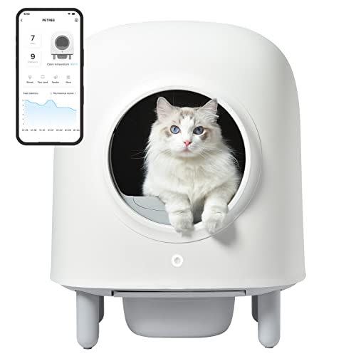 2) Petree Self Cleaning Cat Litter Box