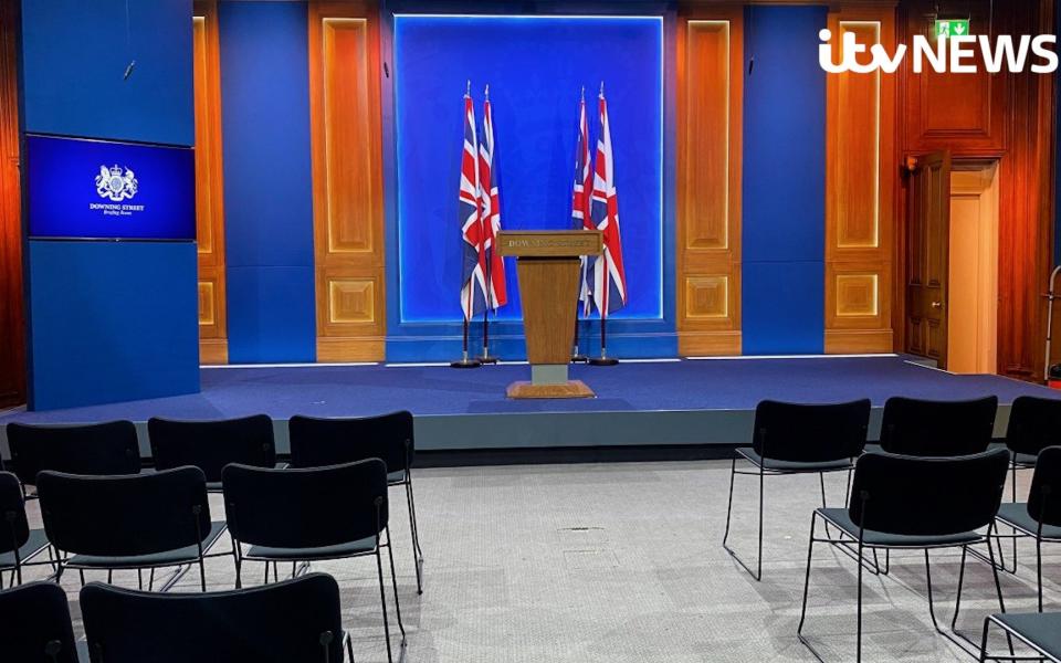 Downing Street's new White-House style media briefing room cost more than £2.6 million - ITV News