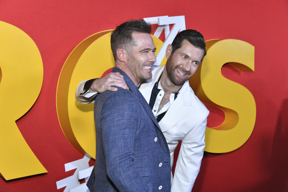 Photo by: NDZ/STAR MAX/IPx 2022 9/20/22 Luke Macfarlane and Billy Eichner at the premiere of Universal Pictures's 