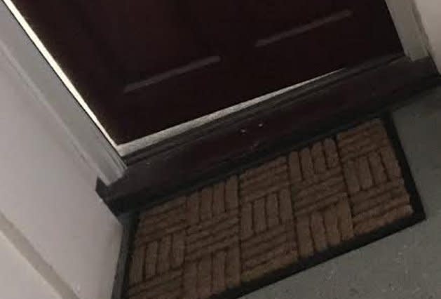 The offending doormat
