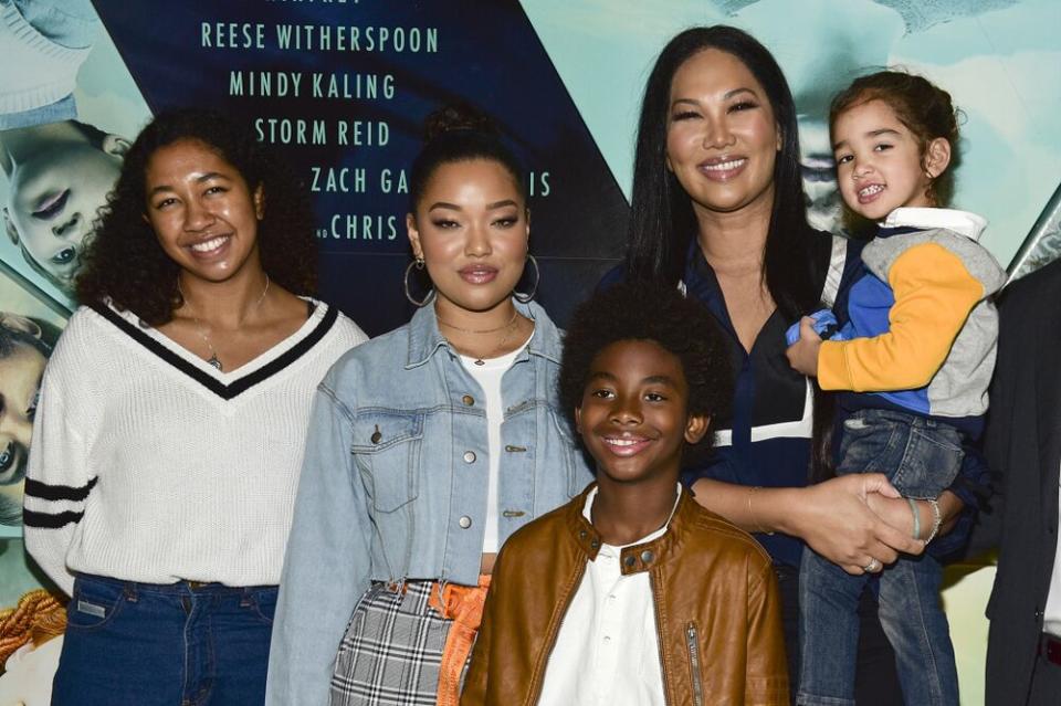 Kimora Lee Simmons Leissner and her kids in March 2018 | Rodin Eckenroth/Getty Images