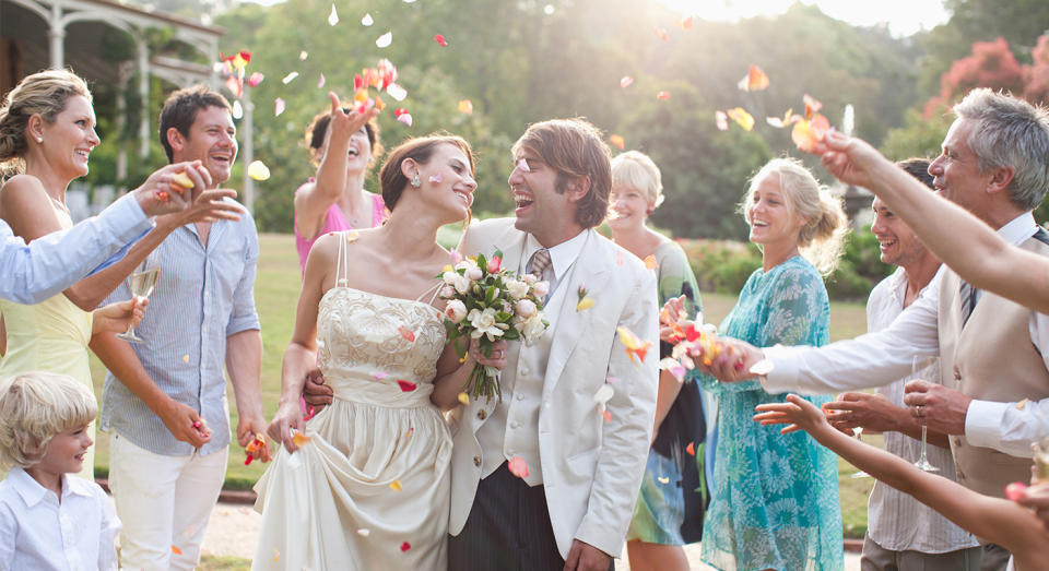 Some of the groom’s family turned up uninvited at the wedding. [Photo: Getty]