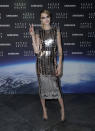 The model was dressed like a disco ball in Fendi. <em>[Photo: Getty]</em>