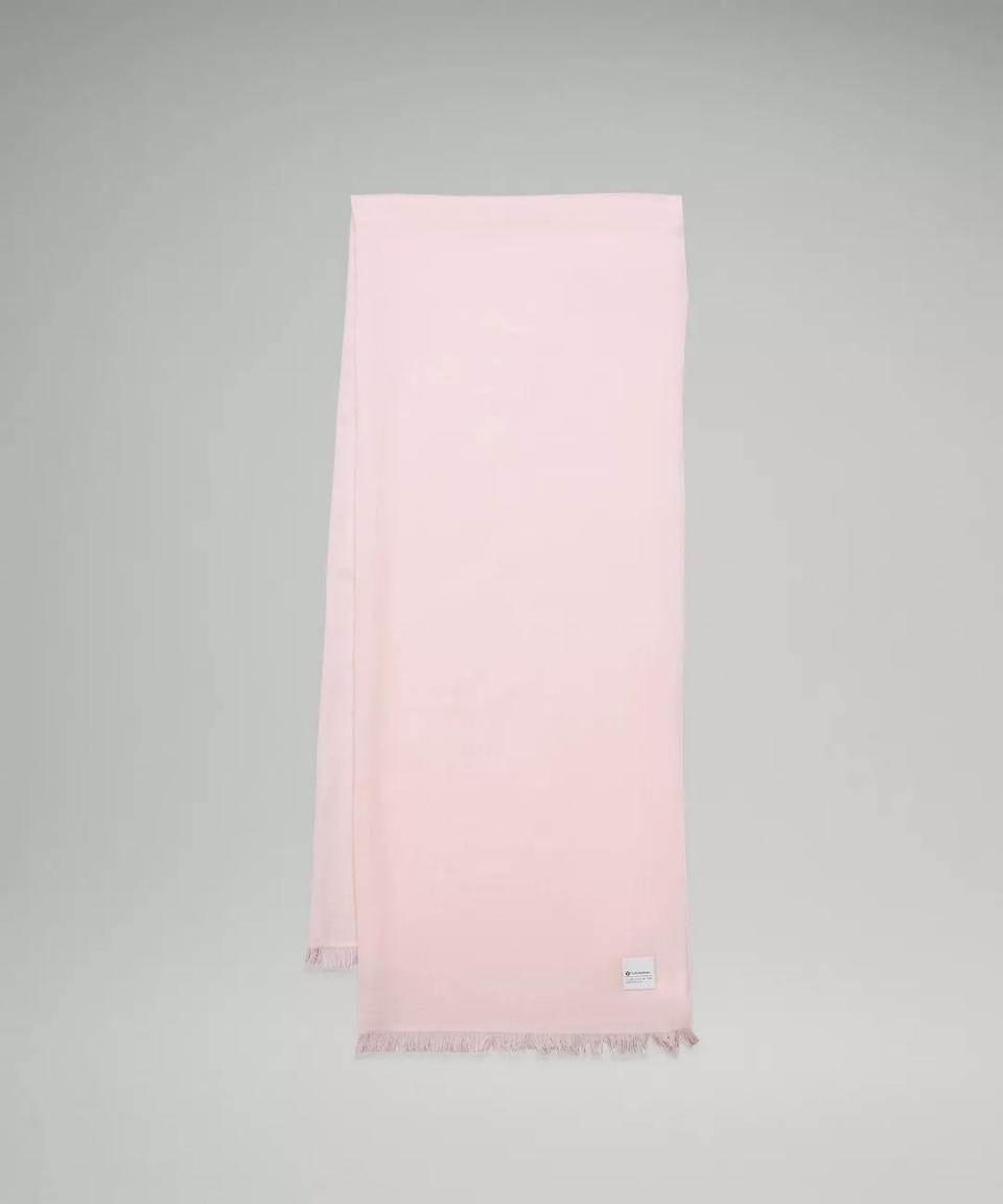 Long Rectangle Scarf. Image via lululemon.