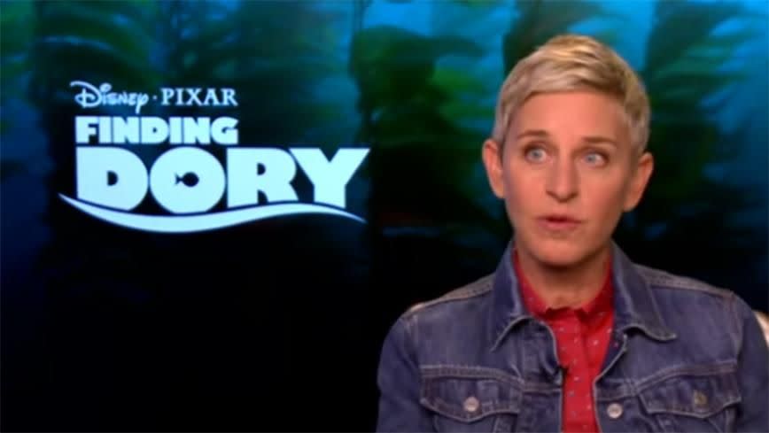 Ellen DeGeneres isn't sure whether the women are a lesbian couple or not. Photo: AP